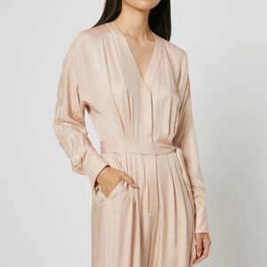 EQUIPMENT Pommine Pleated Jumpsuit - Rose Smoke
